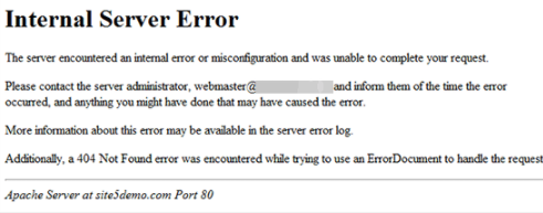 ارور internal Server Error 500 در وردپرس