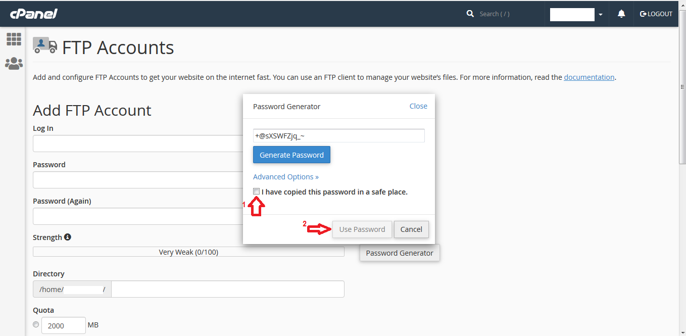 آموزش ساخت اکانت FTP برای سی پنل (cPanel)