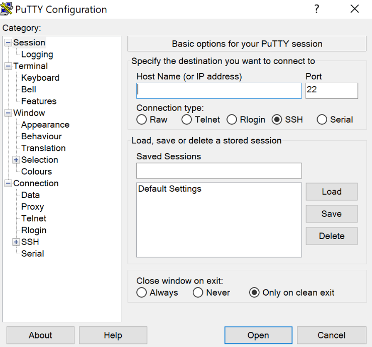 نحوه استفاده از PuTTY - SSH Terminal