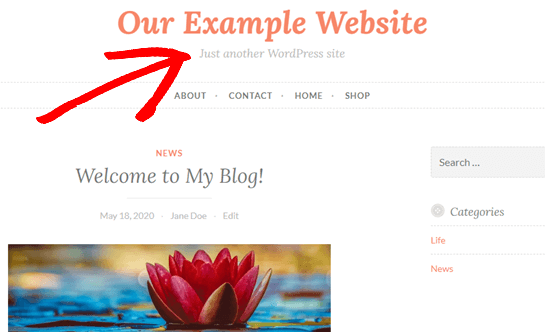 متن Just another WordPress site