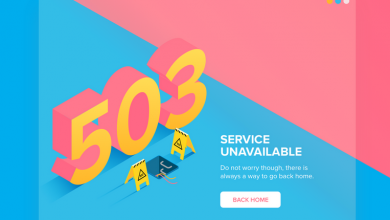 رفع ارور 503 Service Unavailable