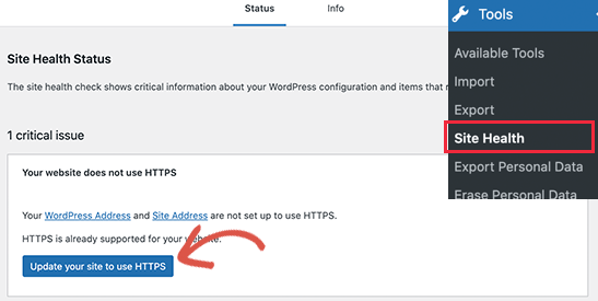 انتقال راحت HTTP به HTTPS در وردپرس 5.7