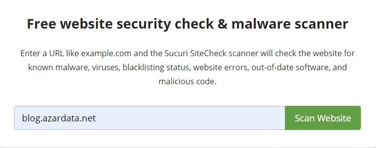 آنتی ویروس سایت Sucuri SiteCheck