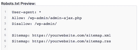 فایل پیشفرض robots.txt در وردپرس